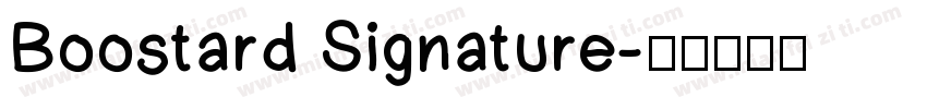 Boostard Signature字体转换